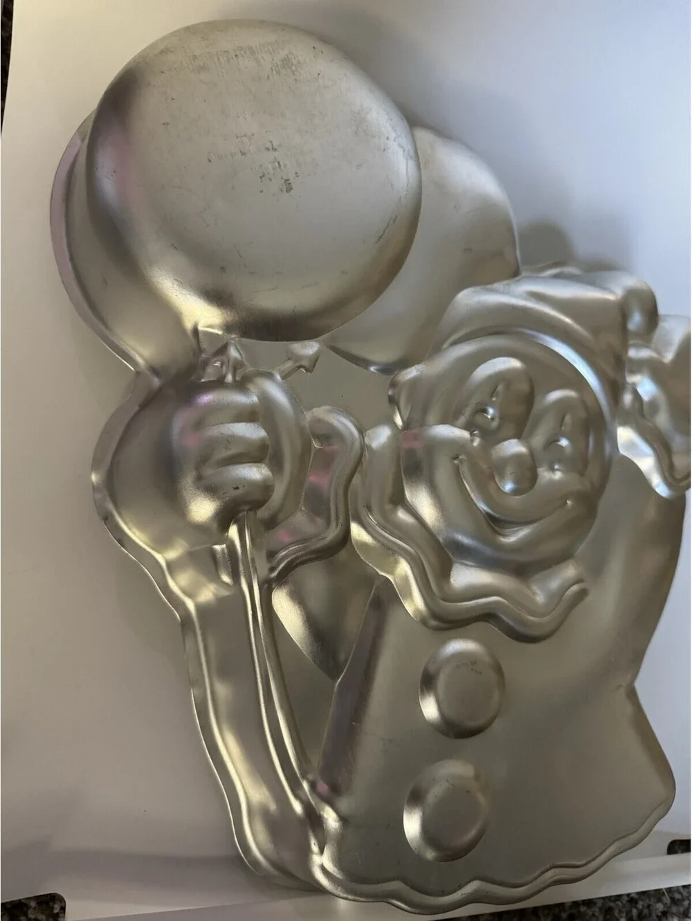 Vintage 1981 Wilton Circus Clown with Balloon Birthday Cake Pan 1981 #502-3193